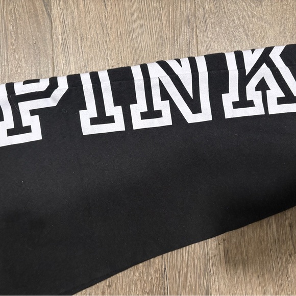 Black pink victoria Joggers with White Print m - Picture 2 of 4